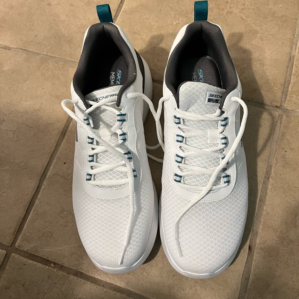 Skechers White Athletic Sneakers